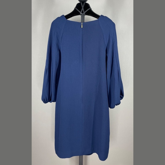 NEW Trina Turk Dress Womens 4 indigo blue Aster pencil sheath designer classic - Picture 8 of 10